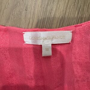 LoveShackFancy Coral Pink Top